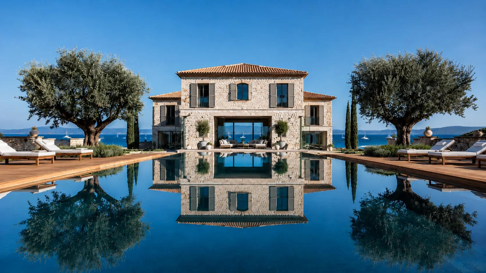 Côte d’Azur villa with infinity pool, Bali furniture delivery to the French Riviera, EU GSP+ customs cleared