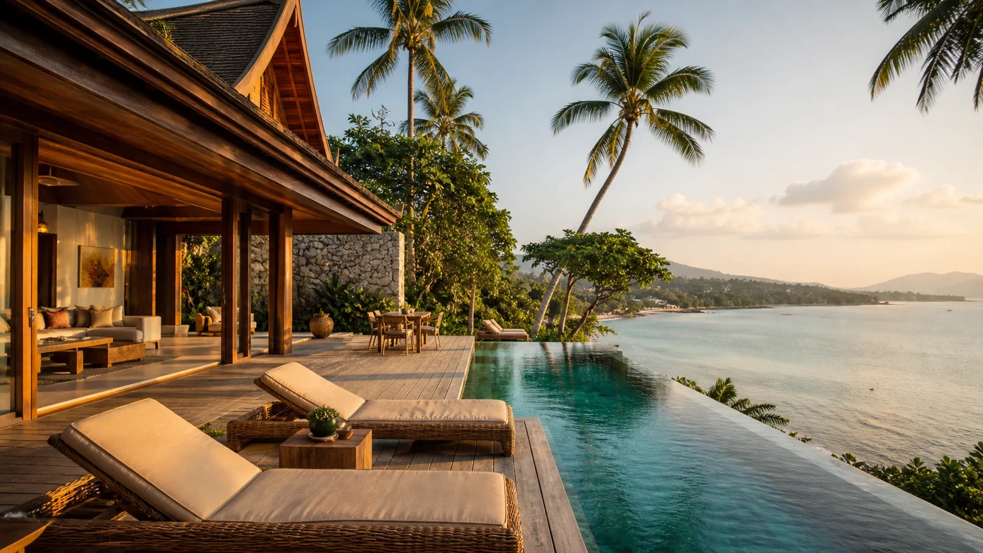 Koh Samui beachfront resort, Bali furniture delivery to Thailand under ASEAN free trade