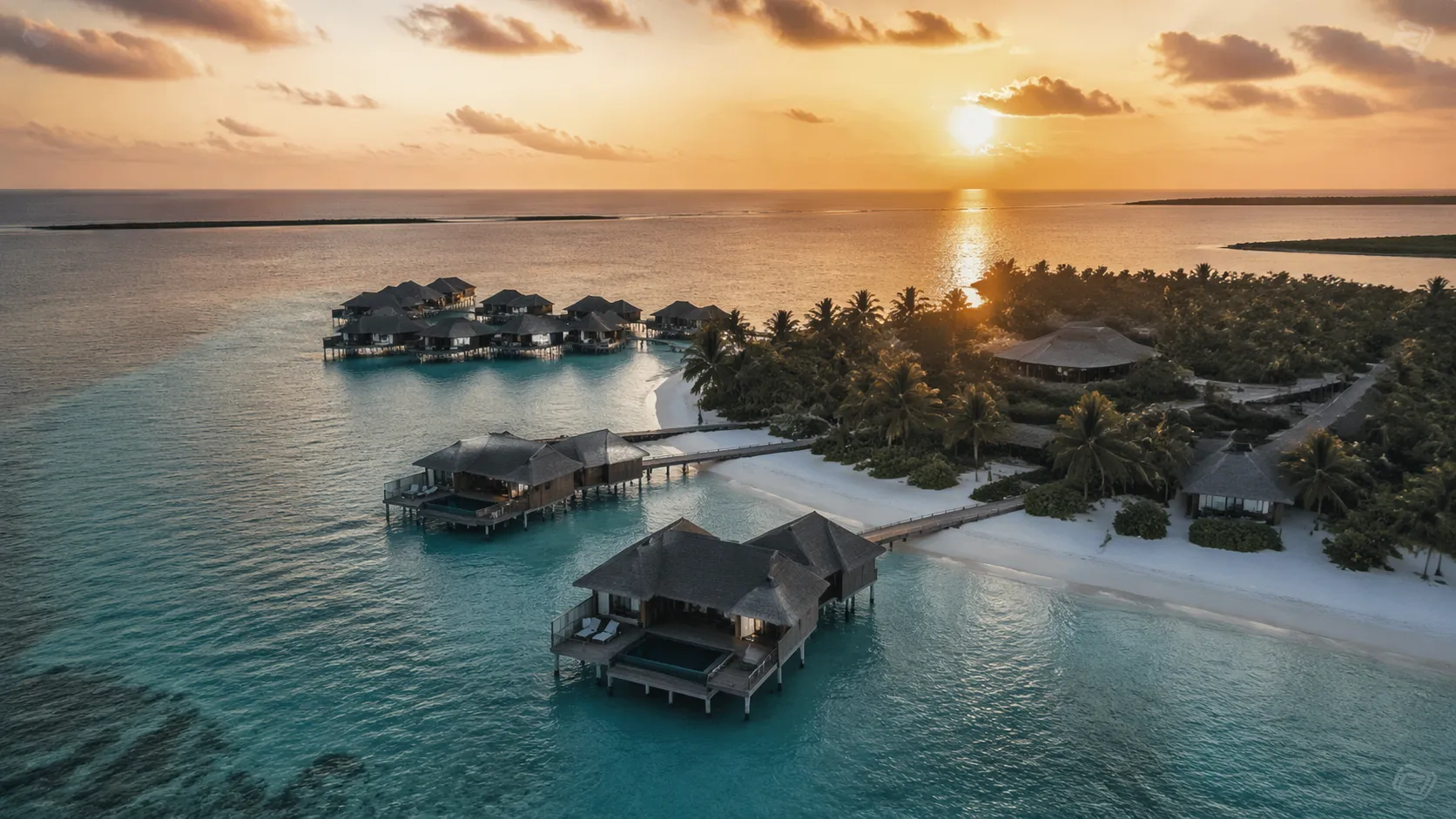 Maldives overwater resort — Bali furniture delivery to the Indian Ocean