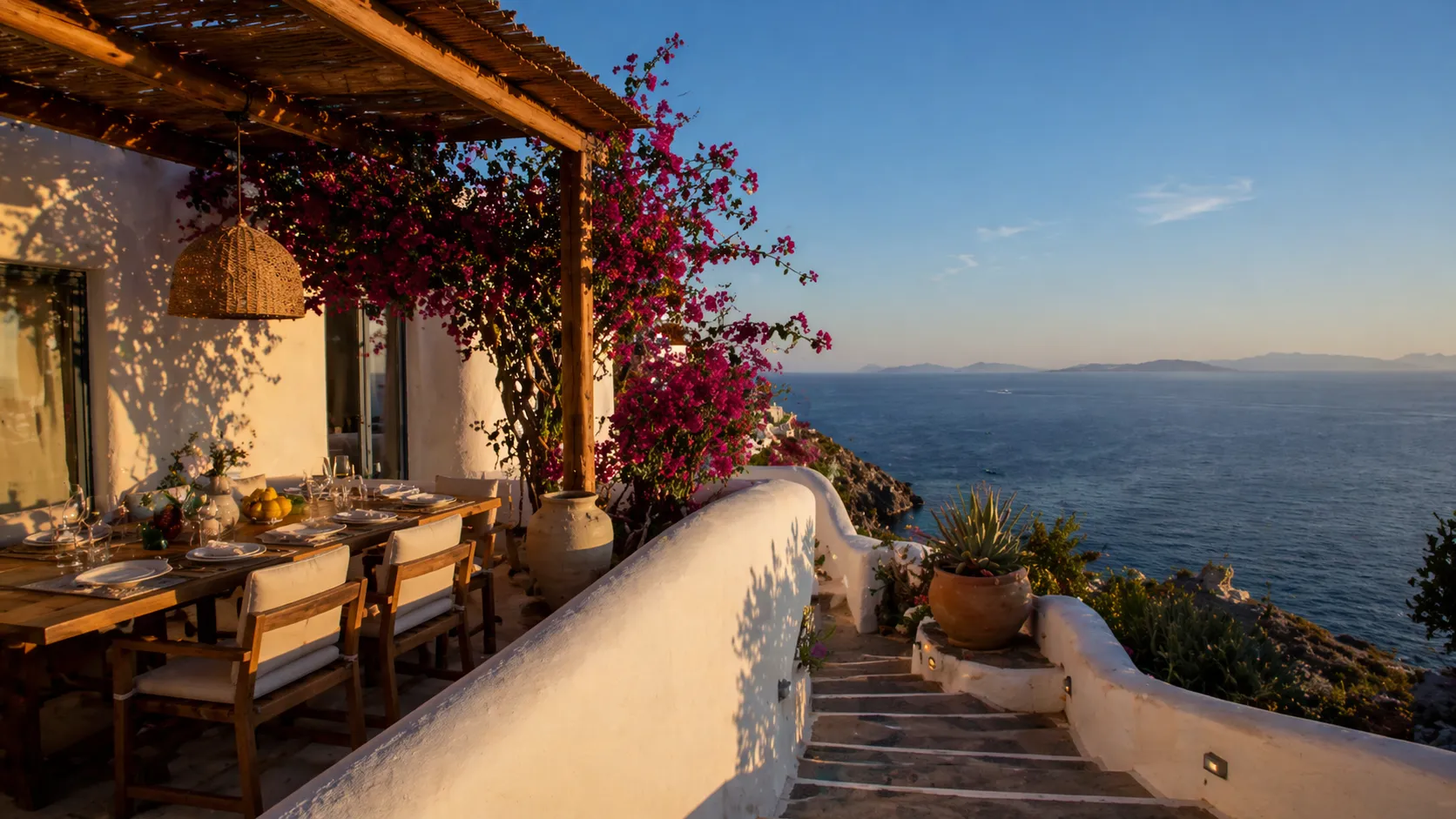 Mykonos hillside — customs and shipping guide for Bali furniture to Greece