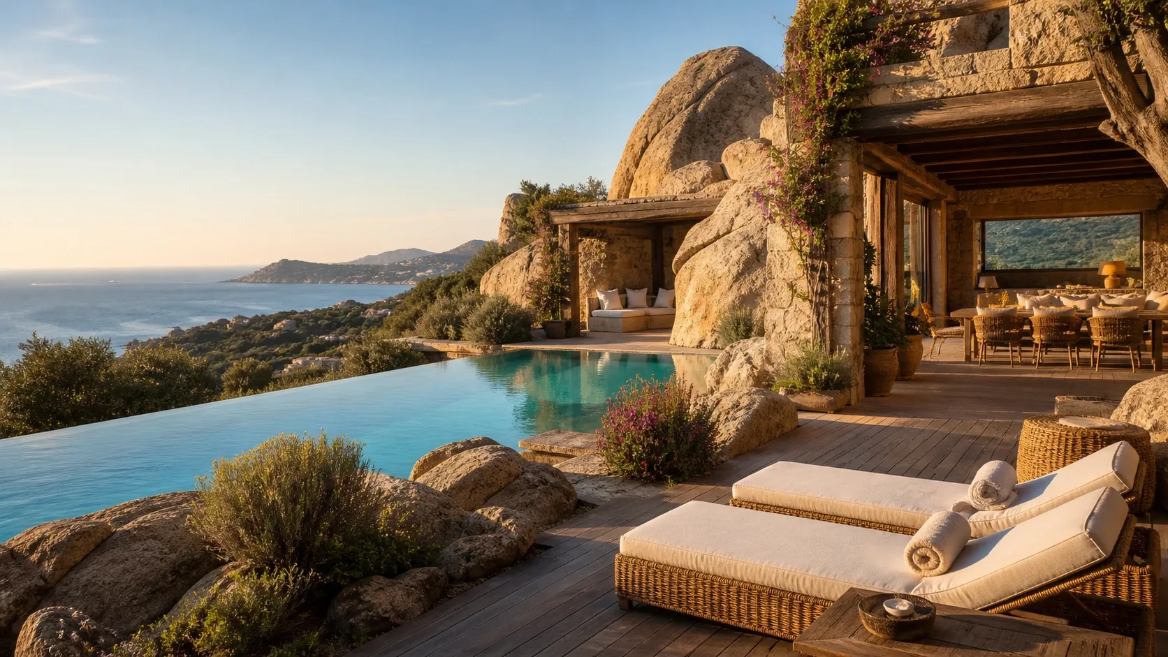 Costa Smeralda villa, Sardinia, EU GSP+ Bali furniture for the Mediterranean